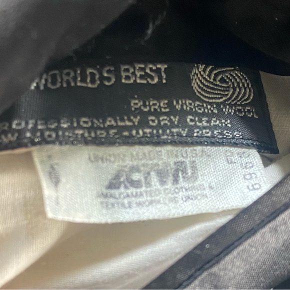 Vintage Christian Dior double breasted wood overcoat gray (b23) - Picture 4 of 6